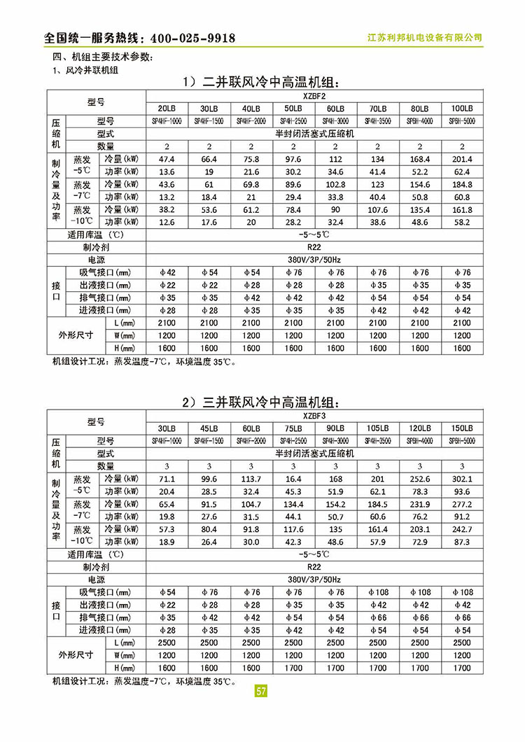 莱富康活塞并联机组