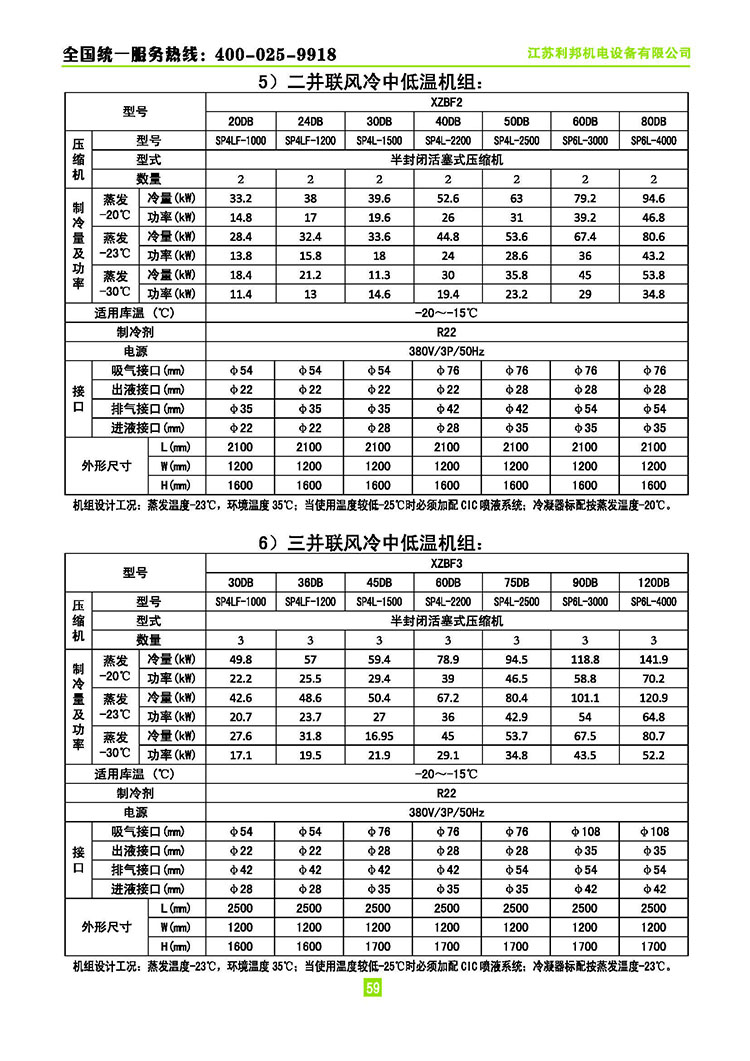 莱富康活塞并联机组